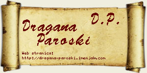 Dragana Paroški vizit kartica